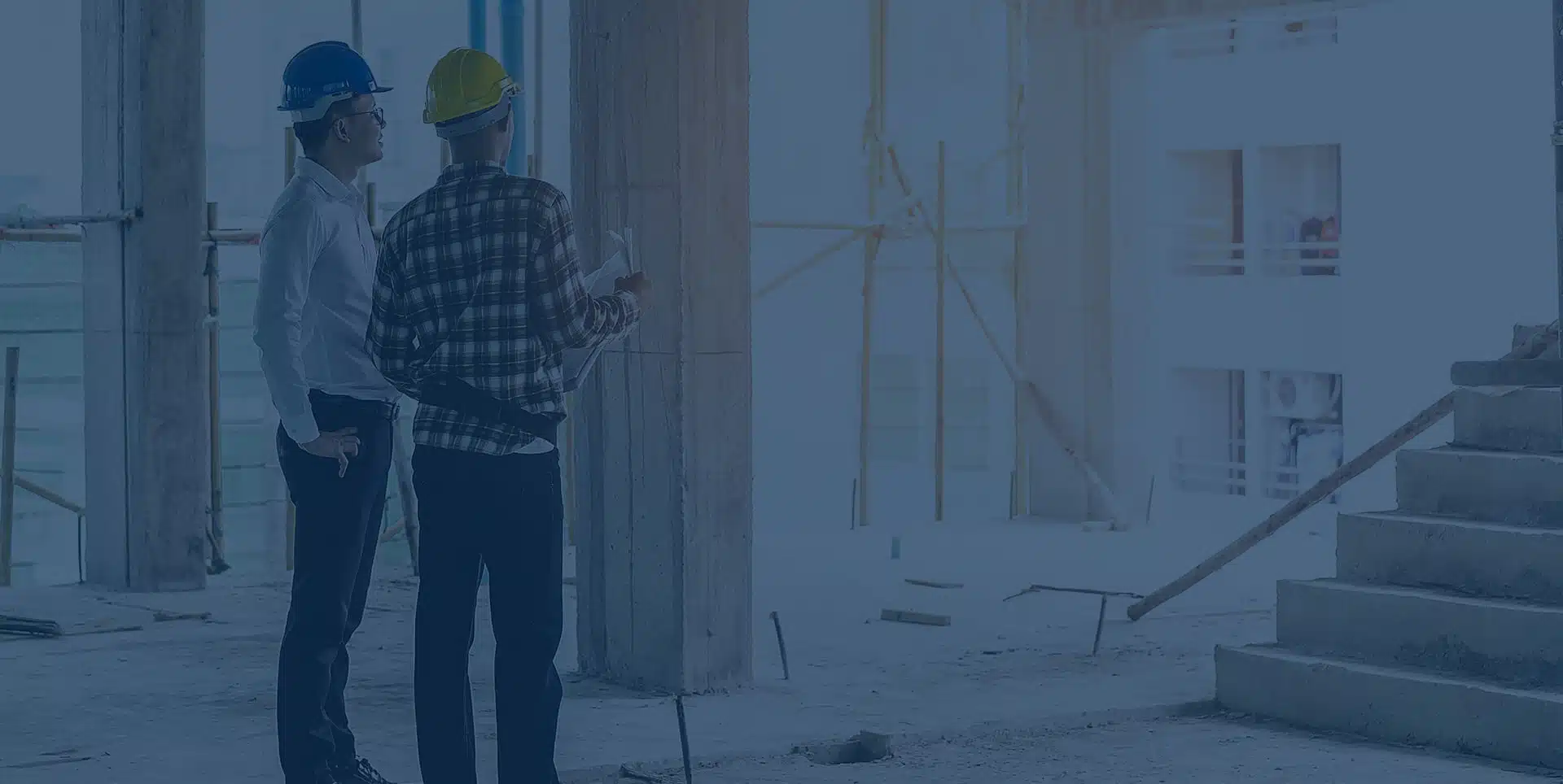 construction contractors working at a site