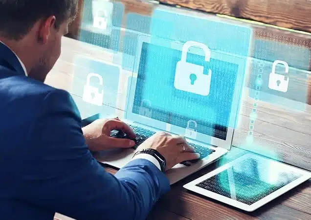 valuable-business-data A person analyzing business data on a laptop screen, displaying charts, graphs, and key metrics, representing valuable business insights and data analysis.