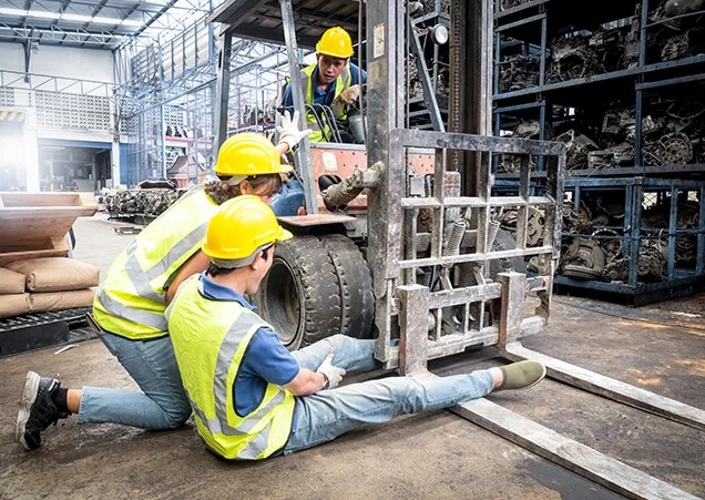 A diverse group of workers in various professions, including construction, healthcare, and office roles.
