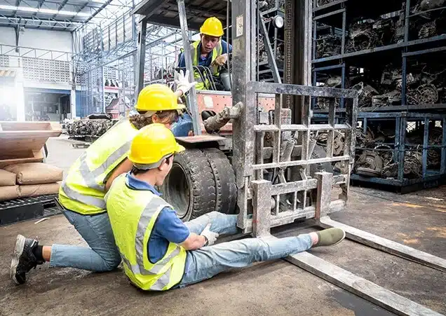 A diverse group of workers in various professions, including construction, healthcare, and office roles.